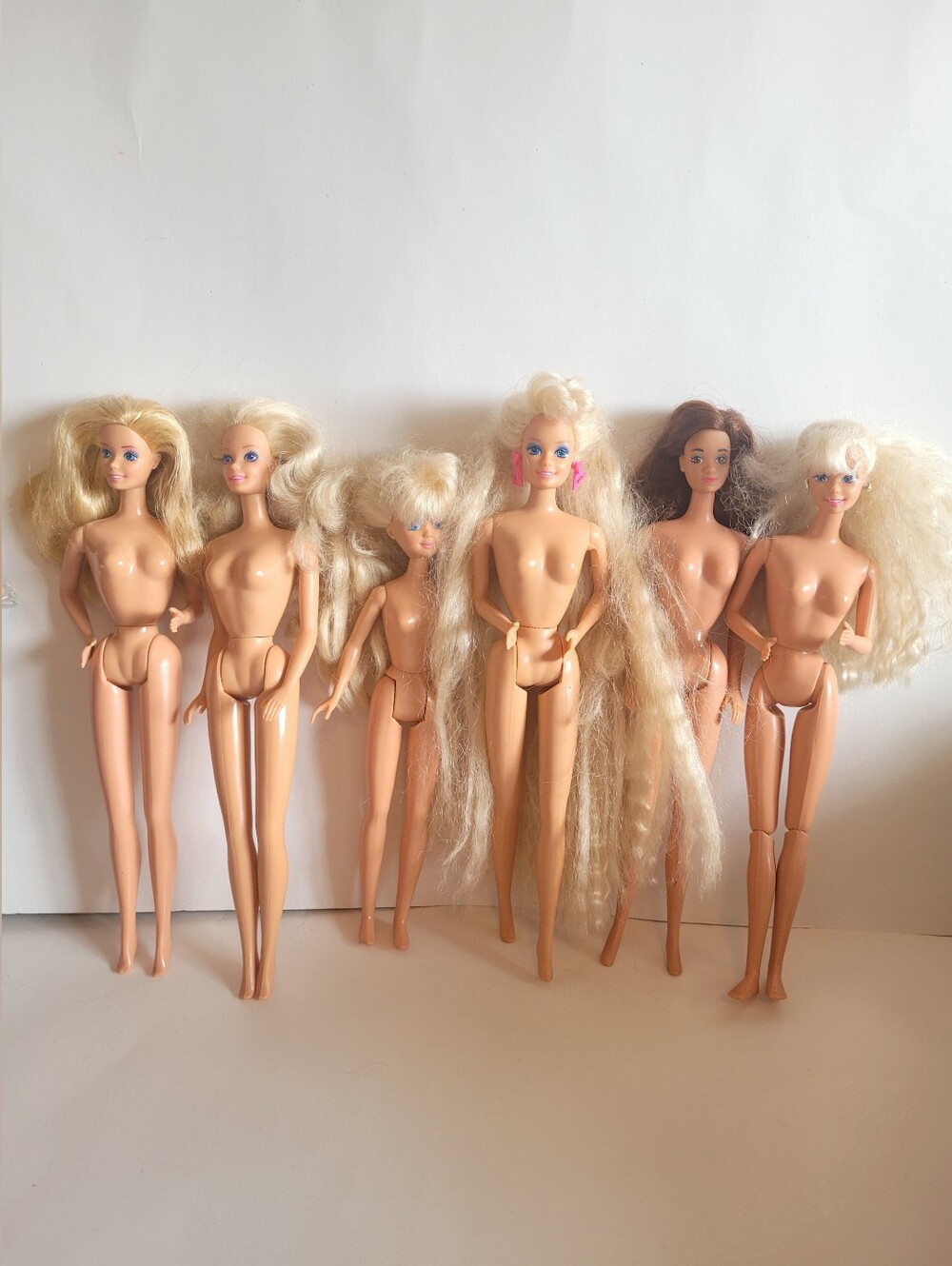 Vintage Barbie Doll Lot Totally Hair Skipper Teresa Mattel Dolls 1990s